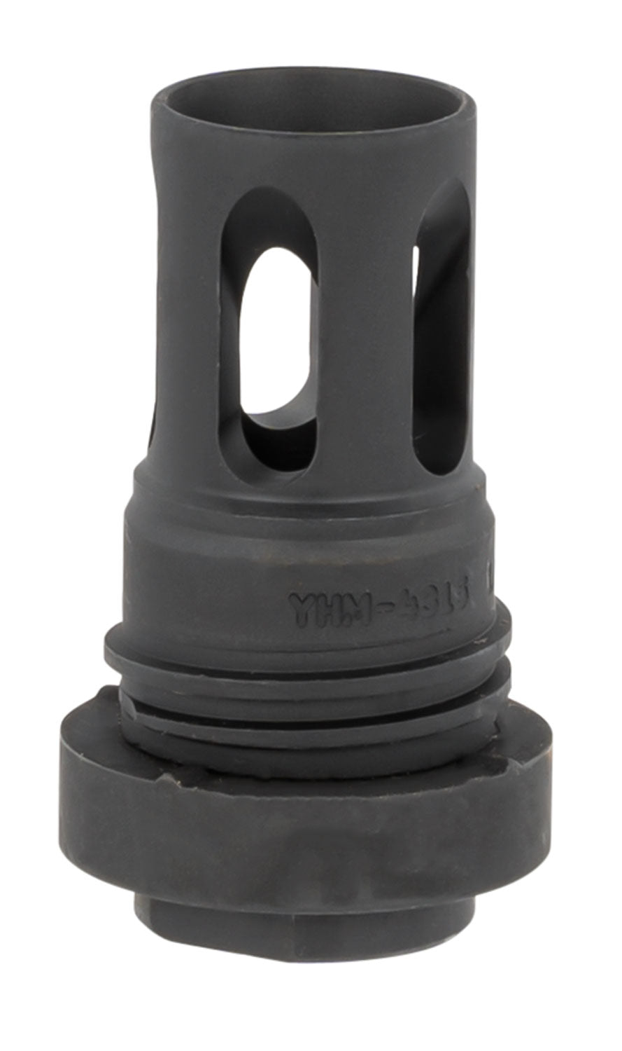 Yankee Hill Mini Q.D. Flash Hider Black Phosphate 1/2"-36 Threads 2.13" OAL 5.56x45mm NATO AR-Platform