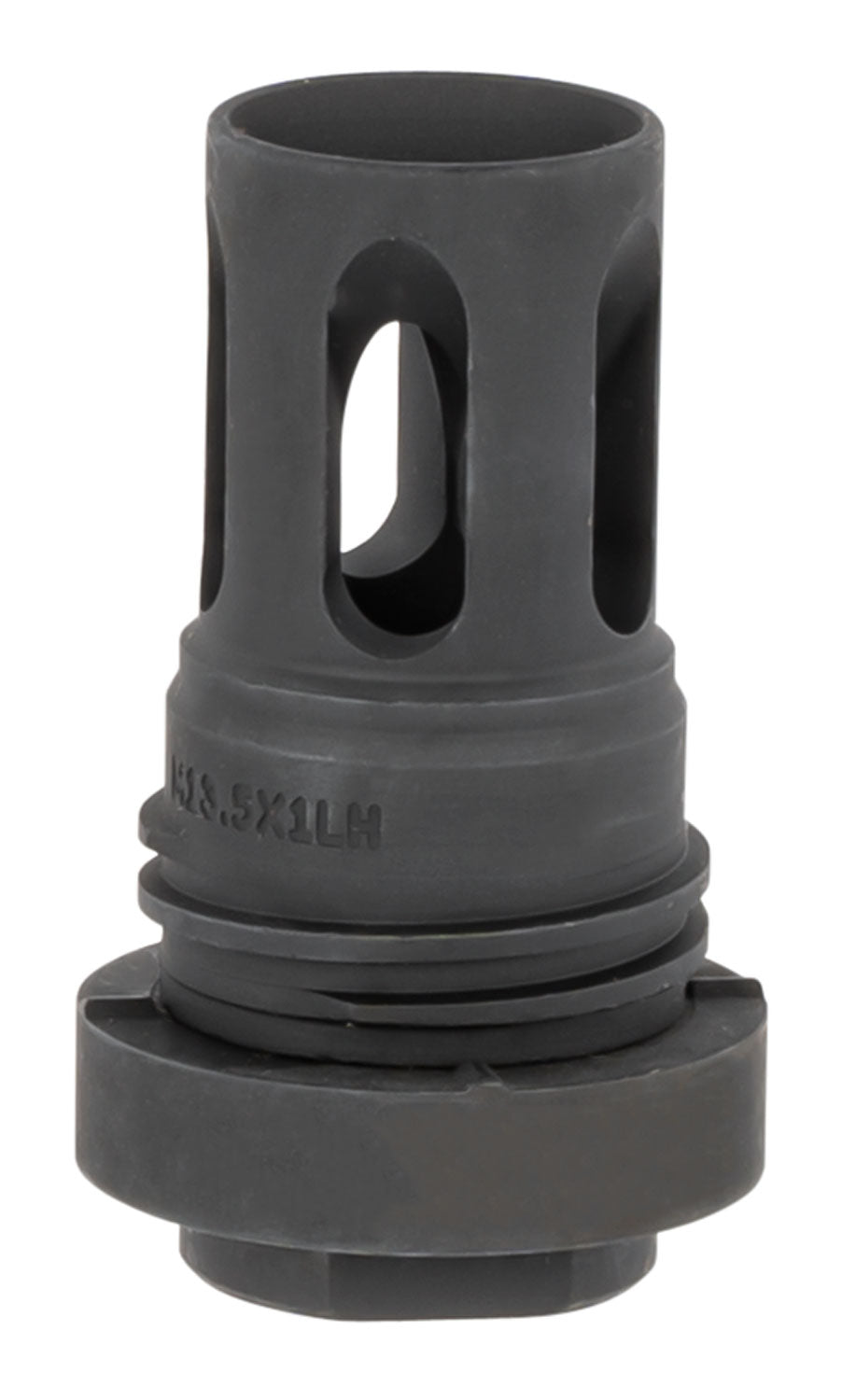 Yankee Hill Mini Q.D. Flash Hider Black Phosphate M13.5x1 Left-Hand Threads 2.13" OAL 5.56x45mm NATO
