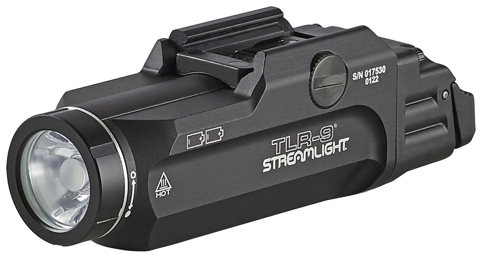 Streamlight TLR-9 1000-Lumen Tactical Gun Light, Black Anodized Aluminum, Rail Clamp Mount