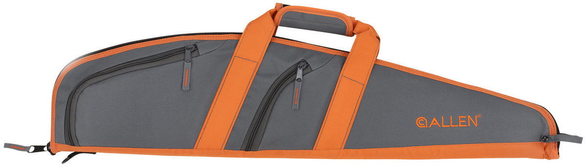 Allen 31732 Springs 32-Inch Compact Youth Rifle Case Gray and Orange with Accessory Pockets