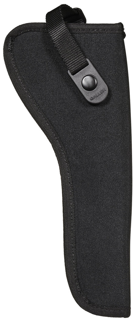 Allen Cortez Handgun Holster Size 10 Black Polyester Belt Loop 7-8.5in Barrel Med-Large DA Revolver RH