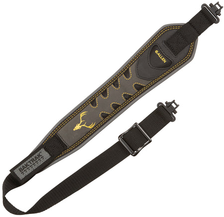 Allen Aspen BakTrak Gray Nubuck Leather Rifle Shotgun Sling Adjustable Cleated Tread Grip