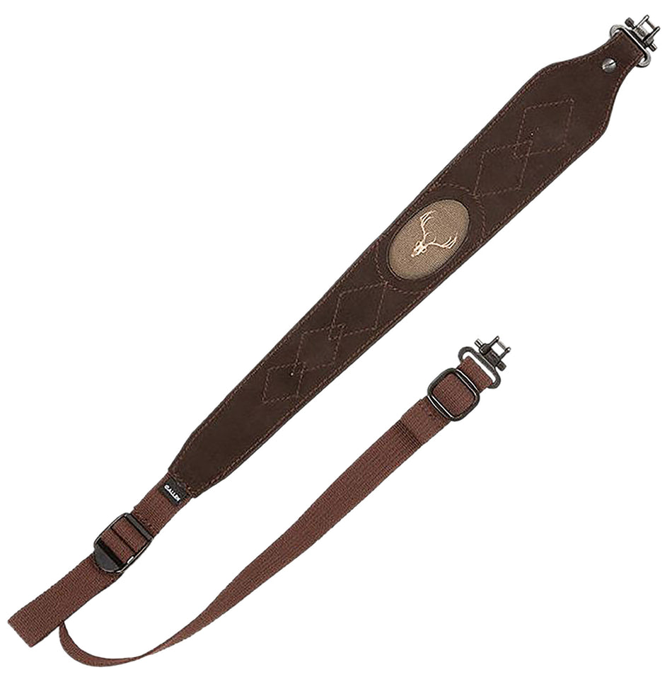 Allen Big Game Suede Leather Rifle Sling Brown Adjustable Non-Slip Shoulder Grip