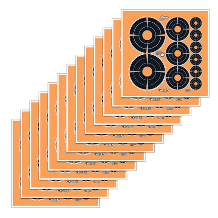 EZ-Aim 15254 Splash Reactive Self-Adhesive Bullseye Variety Pack, Assorted Sizes, 12 Count