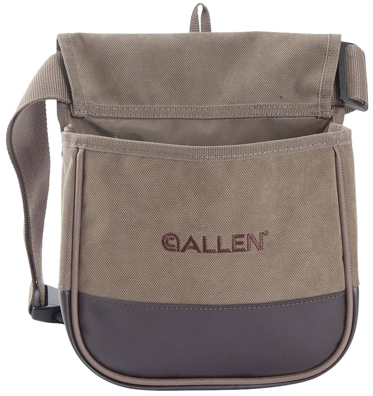 Allen 2306 Canvas Double Shell Carrier Tan Dual Compartment Belt Clasp