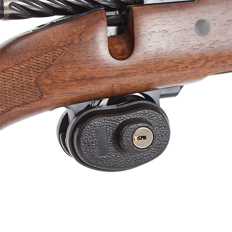 Allen 15415 Trigger Lock for Handguns Rifles and Shotguns Black Steel Single-Keyed