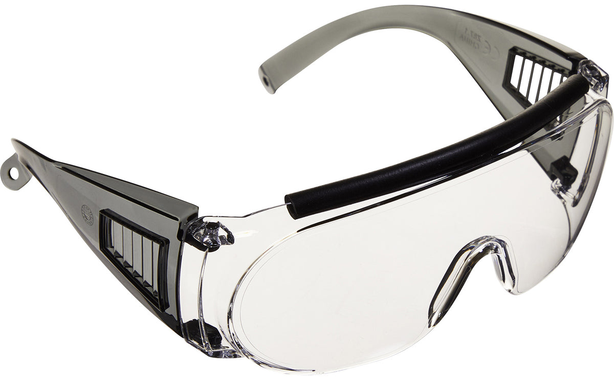 Allen 2169 Shooting & Safety Fit-Over Glasses Adult Clear Lens Gray Frame