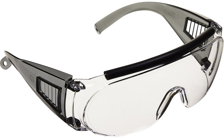 Allen 2169 Shooting & Safety Fit-Over Glasses Adult Clear Lens Gray Frame