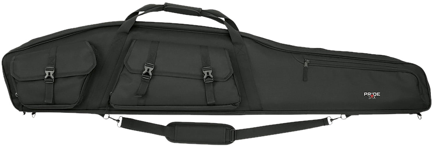 Tac Six Velocity Rifle Case 55" Black Endura with 600D Lining and Mag Pockets