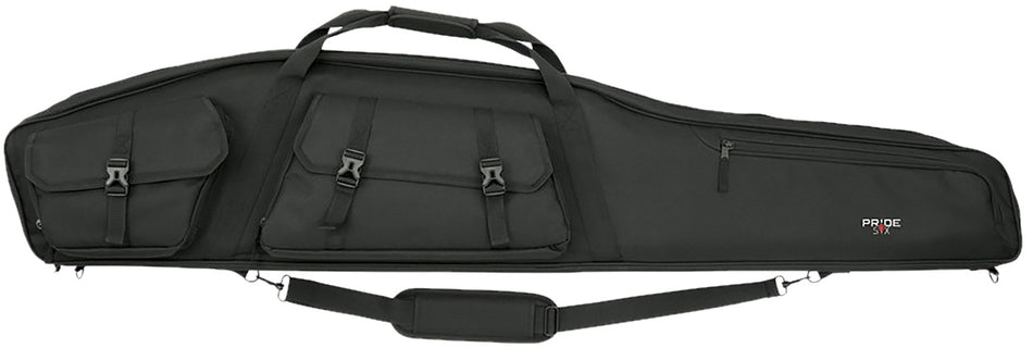 Tac Six Velocity Rifle Case 55" Black Endura with 600D Lining and Mag Pockets