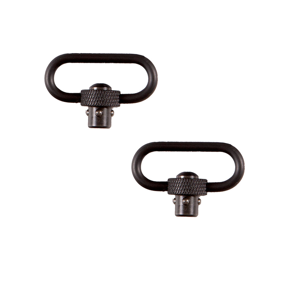 Allen QD 1.25" Push Button Sling Swivel Set Black Steel