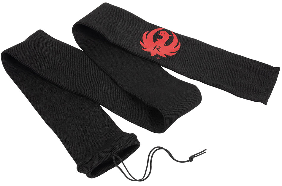 Ruger 52" Black Knit Gun Sock for Rifles and Shotguns with Ruger Logo