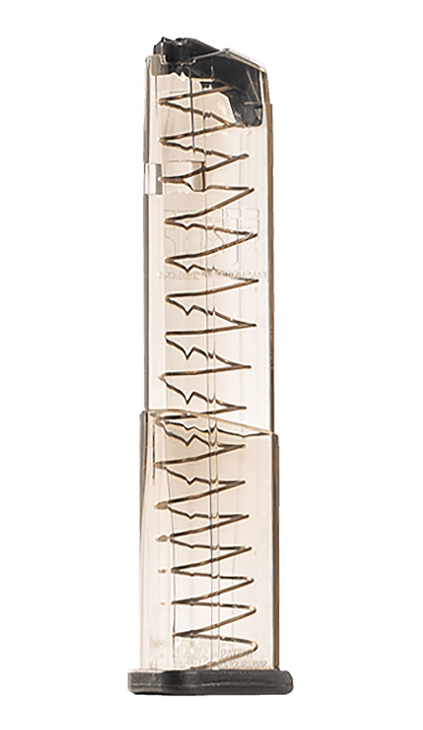 ETS Group GLK43X19 9mm Luger 19-Round Extended Magazine for Glock 43X/48 Translucent Polymer