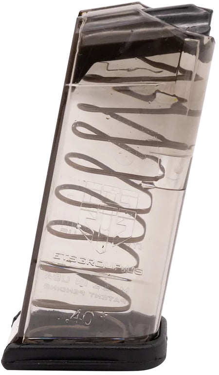 ETS Group GLK27 .40 S&W 9-Round Magazine for Glock 27 Translucent Polymer