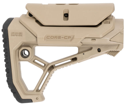 FAB Defense FXGLCORECPT AR-15/M4 GL-Core CP Adjustable Cheekrest Buttstock FDE FRP