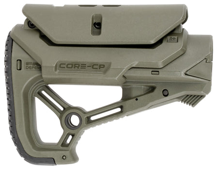 FAB Defense FXGLCORECPG AR-15/M4 GL-Core CP Adjustable Cheekrest Buttstock OD Green FRP