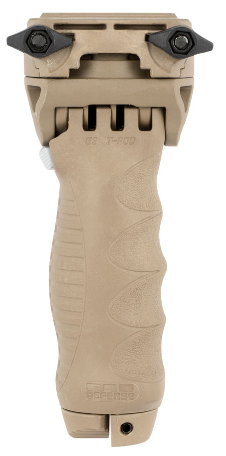 FAB Defense FXTPODG2T T-Pod G2 Tactical Foregrip Bipod 5 Position FDE Fiberglass Polymer