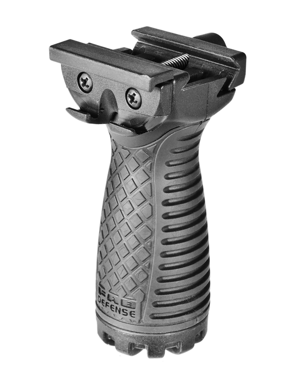 FAB Defense FXRSGB RSG Stout Grip Ribbed Black Polymer Rubber Overmold Foregrip