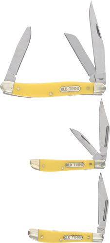 Uncle Henry Three-Piece Folding Knife Combo with Yellow Gift Tin Q4 2025