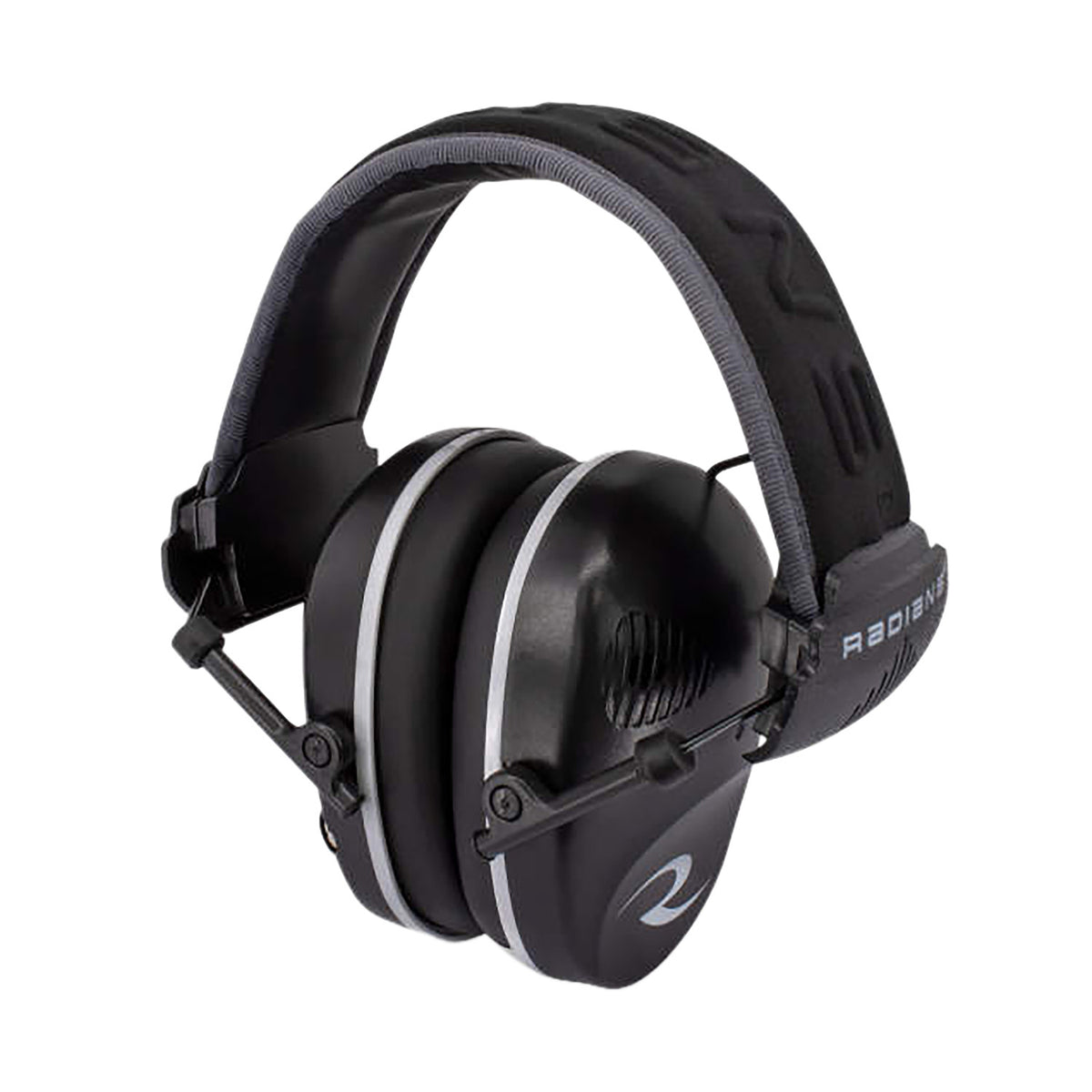 Radians R3200ECS Dual Mic Electronic Muff 23 dB Over the Head Black/Gray 1 Pair Adult
