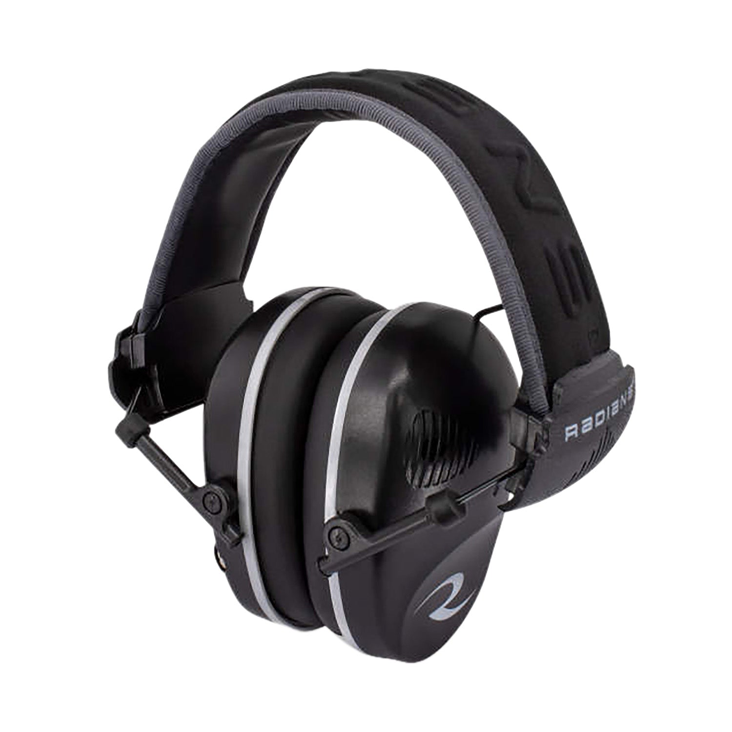 Radians R3200ECS Dual Mic Electronic Muff 23 dB Over the Head Black/Gray 1 Pair Adult