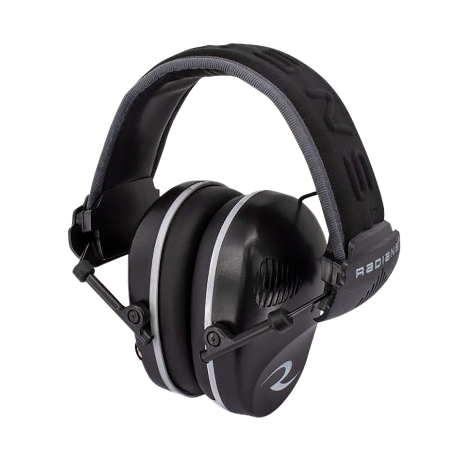 Radians R3200ECS Dual Mic Electronic Muff 23 dB Over the Head Black/Gray 1 Pair Adult
