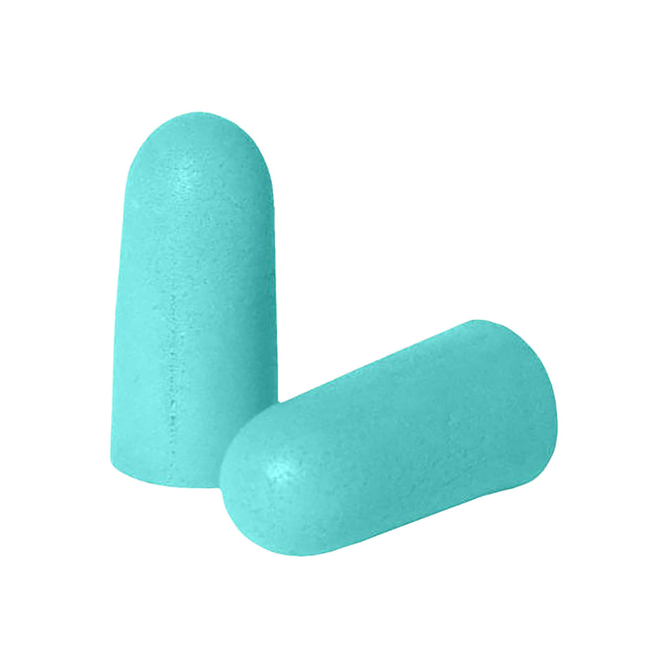 Radians Resistor Tapered Foam Earplugs 32 dB Aqua Blue Adult 25 Pair