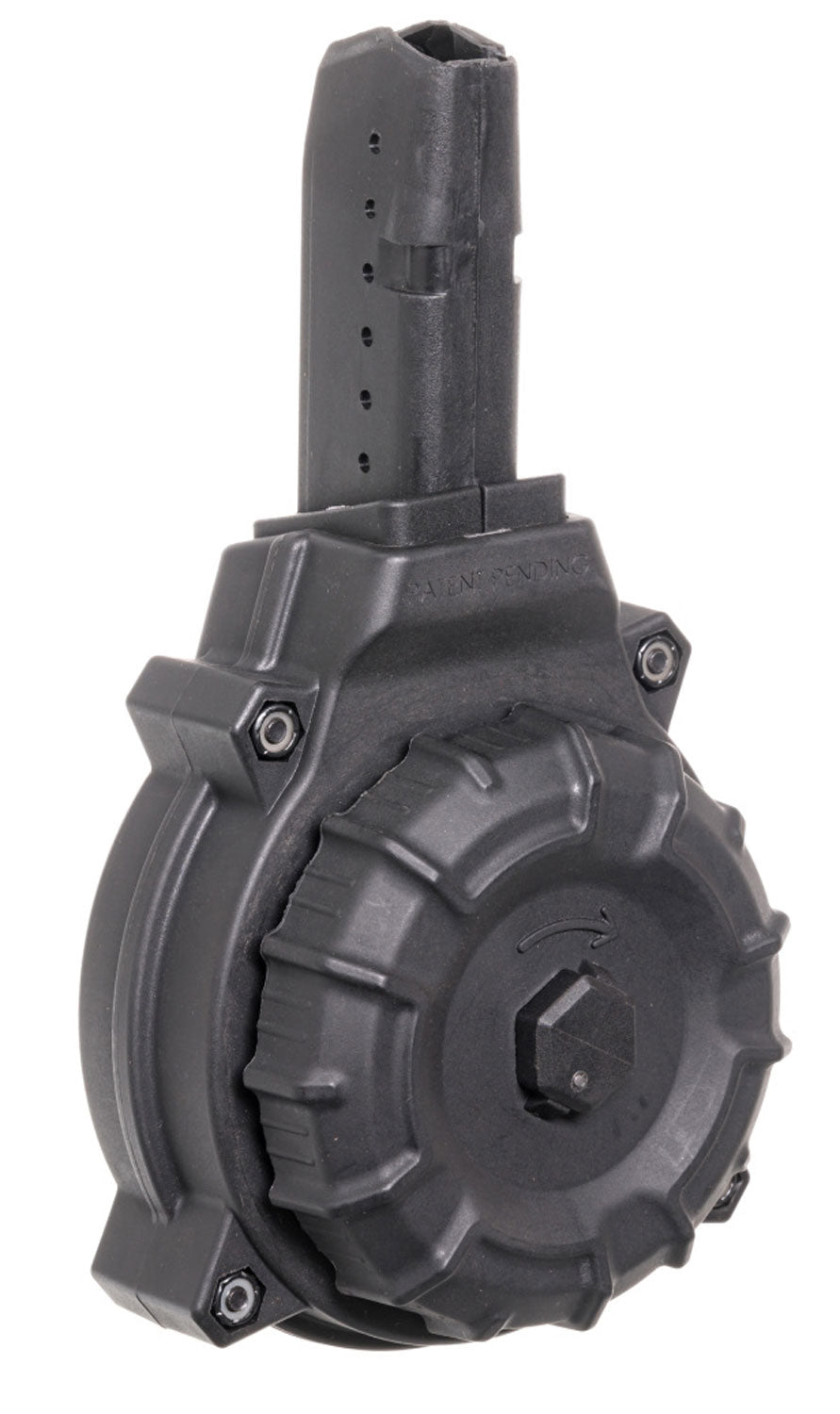 ProMag DRMA12 AR-15 Glock-Style Mag Compatible 9mm 50rd Drum Magazine Black DuPont Zytel