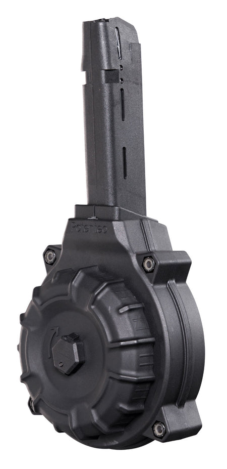 ProMag DRMA19 Glock 22/23 50rd .40 S&W Drum Replacement Magazine Black DuPont Zytel