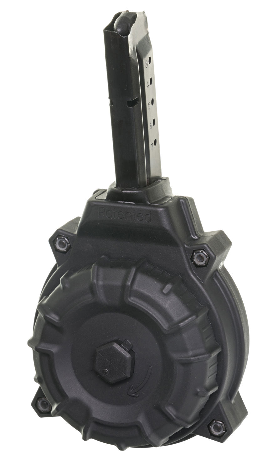 ProMag DRMA15 Standard 50rd Drum Mag 9mm Luger Fits S&W M&P Shield Black DuPont Zytel
