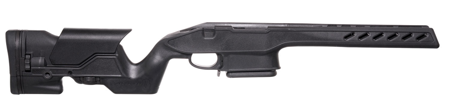Archangel Remington 700 Short Action Precision Elite Stock AA700SA Adjustable Cheek Riser Black Synthetic
