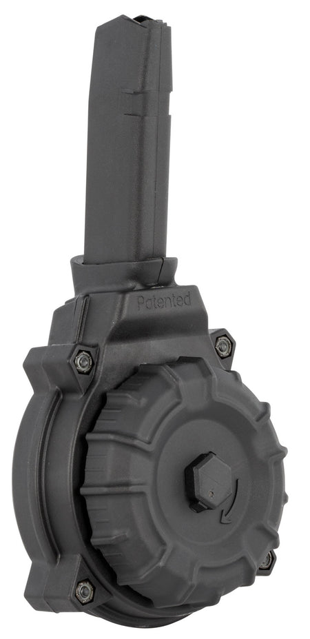 ProMag DRMA20 Standard 50rd 9mm Drum Mag Compatible w/ Glock 43X/48 Black DuPont Zytel Polymer