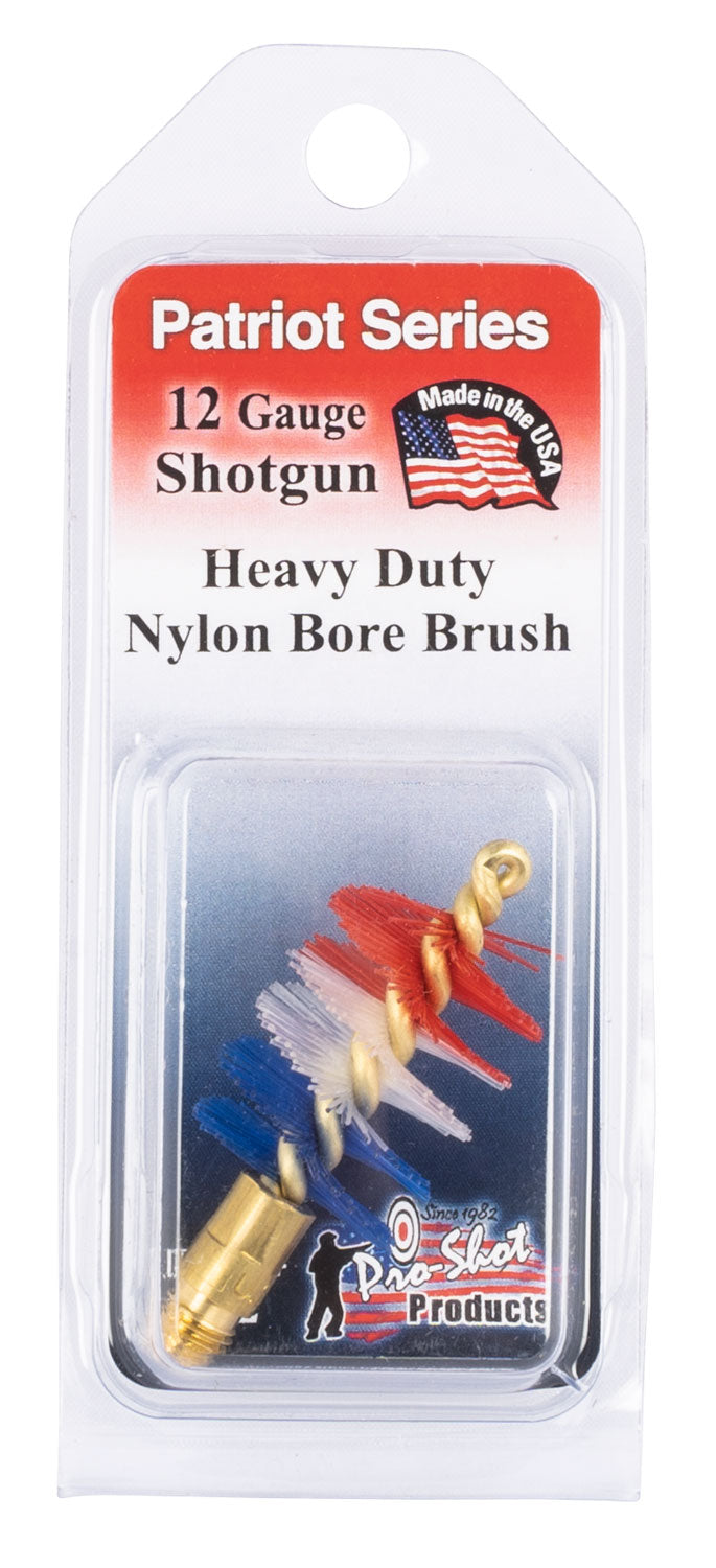 Pro-Shot Patriot Series PS12 12 Gauge Shotgun Bore Brush Brass Core Nylon Bristles