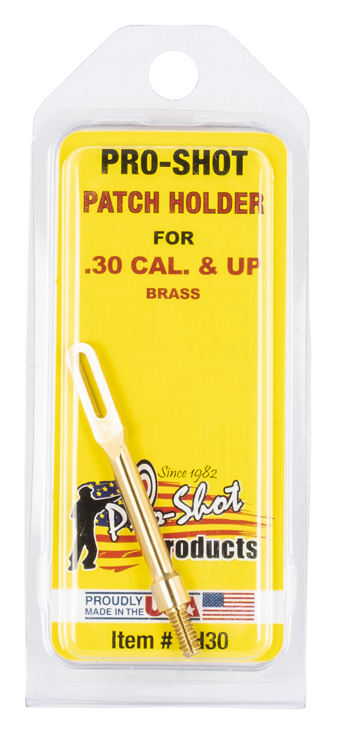 Pro-Shot PH30 .30 .50 Cal Rifle Pistol Brass Patch Holder #8-32 Thread