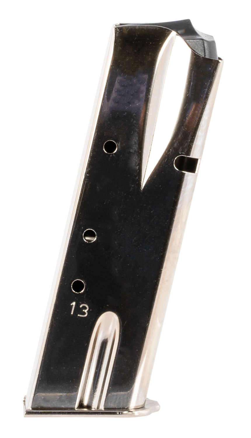 Mec-Gar MGBRHP13N Browning Hi-Power/Springfield SA-35 9mm 13-Round Nickel Carbon Steel Magazine