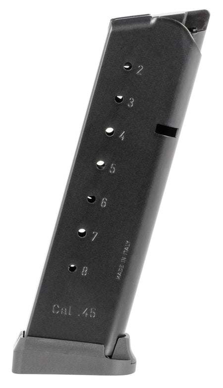 Mec-Gar MGCG4508MATCH 1911 Government .45 ACP 8-Round Blued Magazine with Match Grade Floor Plate