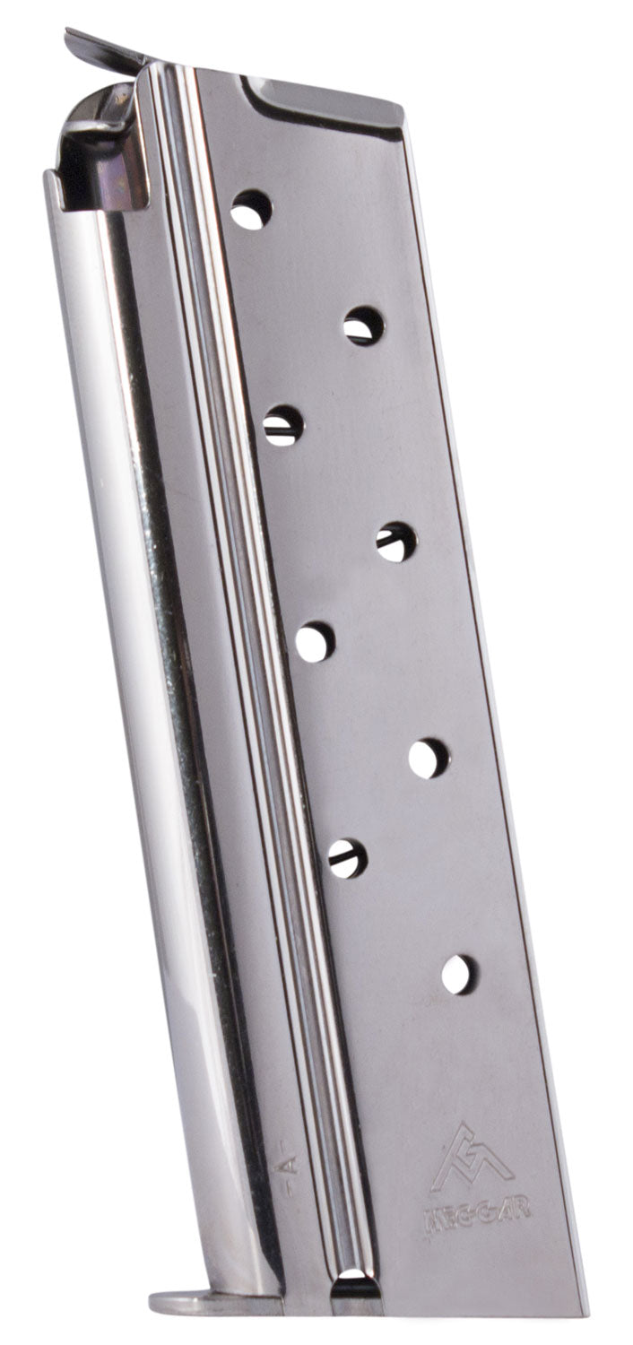 Mec-Gar 9rd 38 Super Nickel Detachable Magazine for 1911 Government
