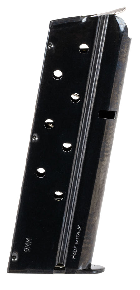 Mec-Gar 8rd 9mm Luger Blued Detachable Magazine for 1911 Officer