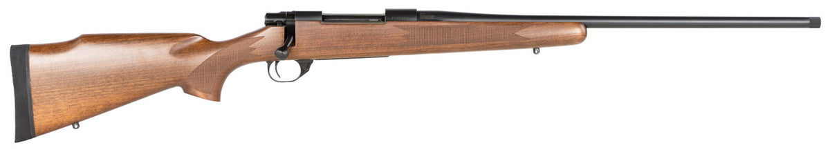 Howa M1500 Standard Hunter .270 Win 5+1 22-Inch Threaded Barrel Rifle, Black Steel, Fixed Walnut Stock