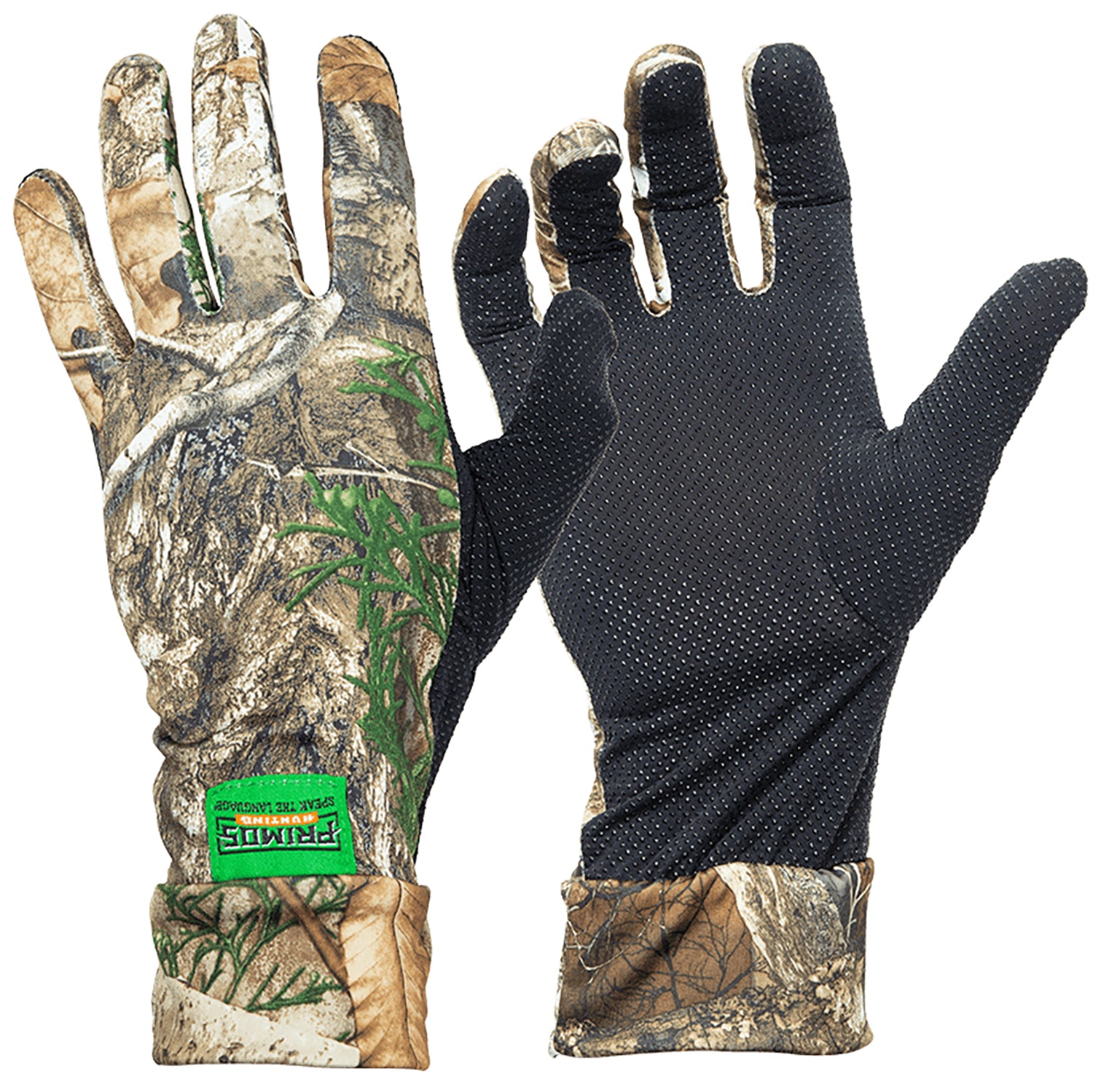 Primos PS6677 Realtree Edge Neoprene Stretch Fit Sure-Grip Gloves OSFA