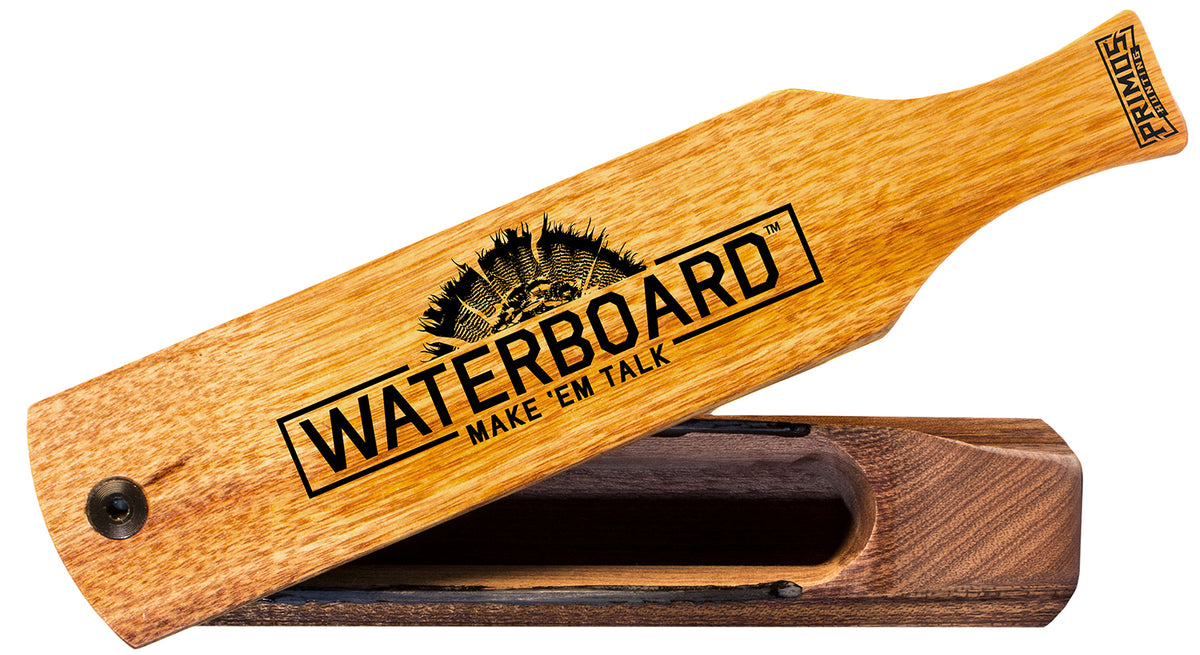 Primos Waterboard Mahogany Turkey Box Call - Works Wet or Dry