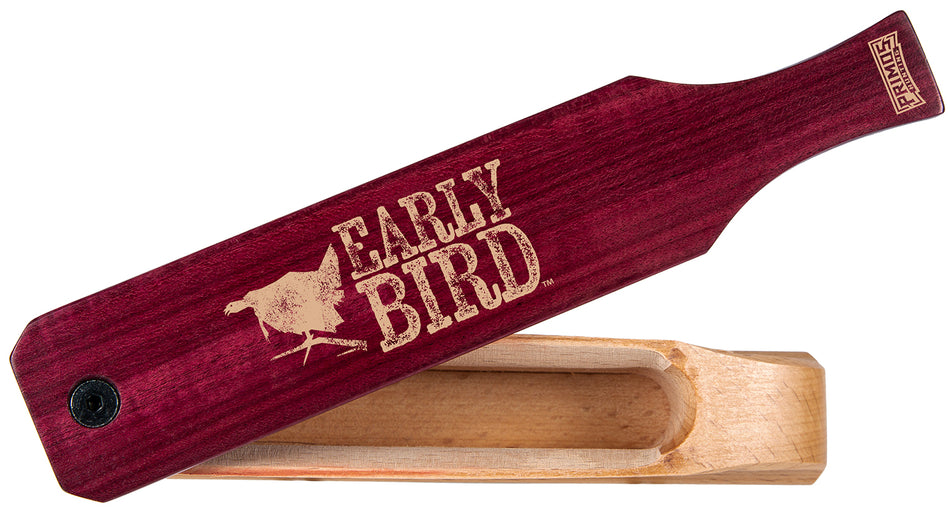 Primos Early Bird Double-Sided Turkey Box Call - Walnut and Purple Heart