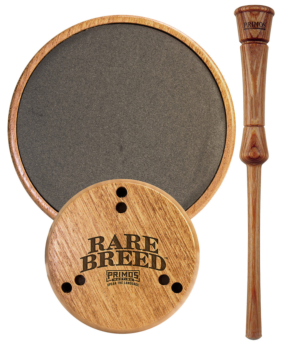 Primos Rare Breed Slate Turkey Friction Call - Natural Wood with Striker