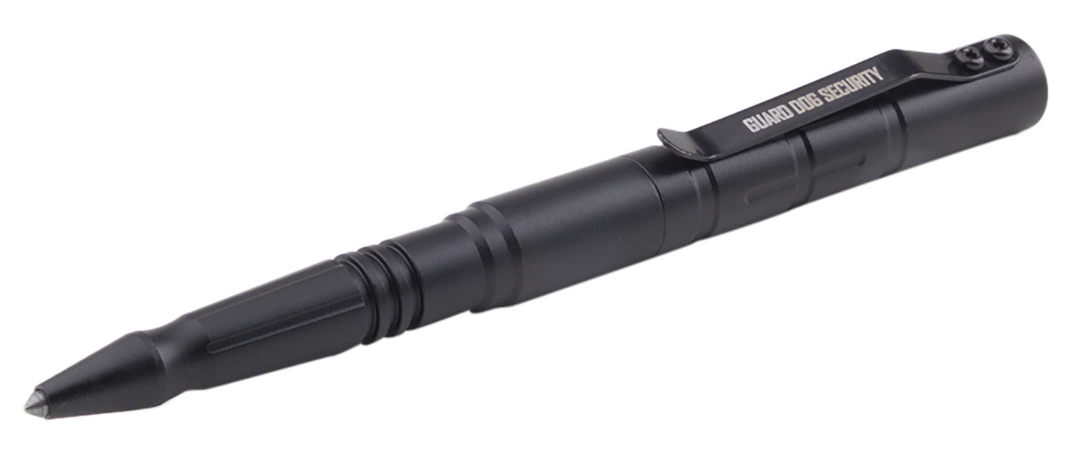 Guard Dog TPGDE1000BK Black Aluminum Tactical Pen with Pocket Clip
