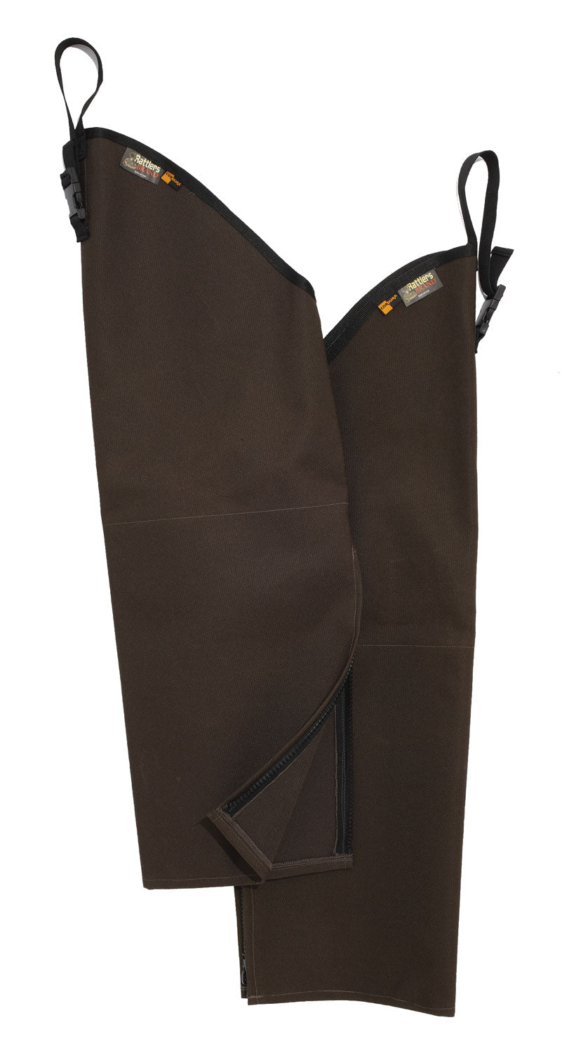 Boyt 9001BRHR Rattlers Chaps Brown Husky 30" 1000D Nylon Adjustable Straps