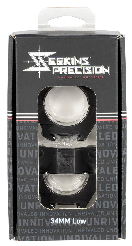 Seekins Precision 0010630002 Matte Black 34mm Low Picatinny Scope Rings