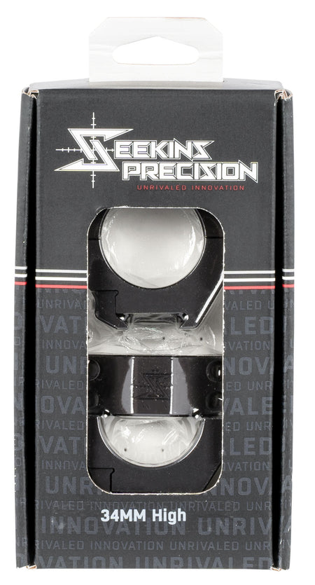 Seekins Precision 0010630006 Matte Black 34mm High Picatinny Scope Rings
