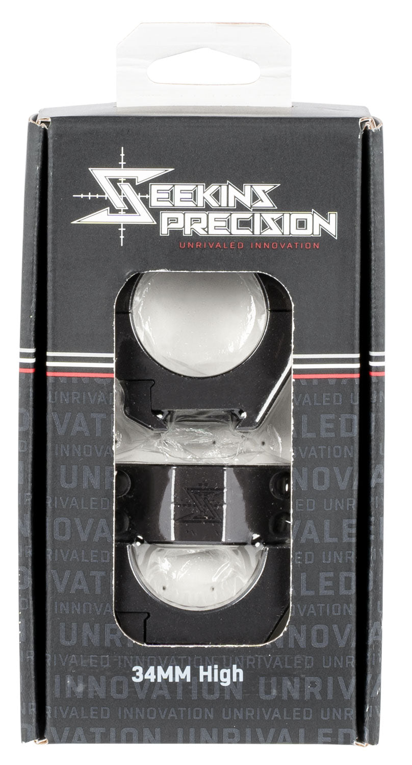 Seekins Precision 0010630006 Matte Black 34mm High Picatinny Scope Rings