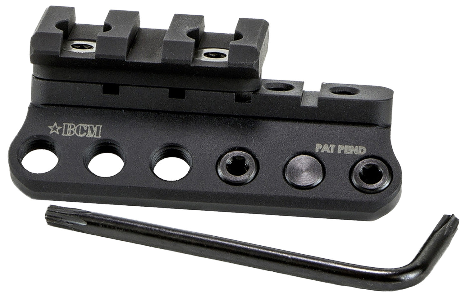 BCM 1913LMKM Modular Mount 1913 Picatinny Rail and KeyMod Black Aluminum