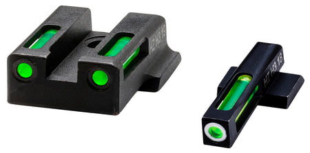 HiViz 9EZN321 S&W M&P 9mm EZ LiteWave H3 Tritium and Fiber Optic Night Sight Set